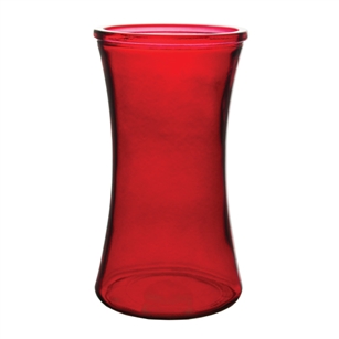 8" Gathering Vase, Ruby,  Pack Size: 12