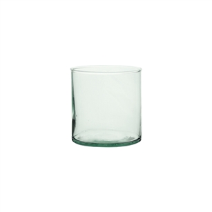 4" x 4" Cylinder, Crystal,  Pack Size: 12