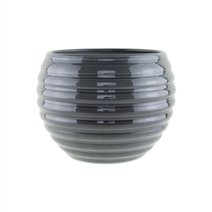 730 6 1/4" Pot, Glass Grey,  Pack Size: 3