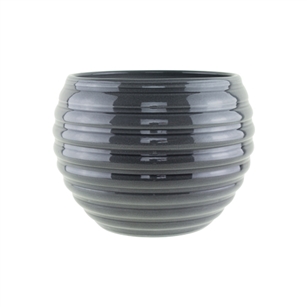 730 6 1/4" Pot, Glass Grey,  Pack Size: 3