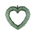 18" Open Heart, Green,  Pack Size: 2