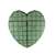 18" Solid Heart, Green,  Pack Size: 2