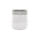 6 1/2" Soren Vase, White,  Pack Size: 4