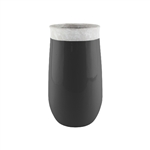 11 1/2" Dane Vase, Black,  Pack Size: 2