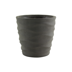 5 1/4" Urban Wave Planter, Slate,  Pack Size: 6