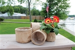 6 3/4" Round Burlap w/S Liner, Natural Burlap,  Pack Size: 24