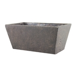 4 1/4"x9 1/2" Tapered Planter, Weathered Brown,  Pack Size: 4