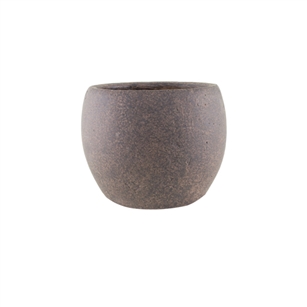 5 3/4" Round Pot, Weathered Brown,  Pack Size: 4