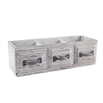 14.5"x5"x4.5" Vintage Drawer, Whitewash,  Pack Size: 2