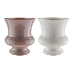 7 3/4" Designer Urn, Sandstone Asst,  Pack Size: 12