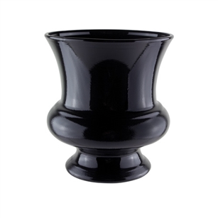 9 1/2" Designer Urn, Black,  Pack Size: 6