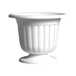 9 5/8" Pedestal Urn, White,  Pack Size: 12