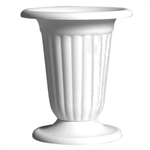11 1/4" Pedestal Urn, White,  Pack Size: 12