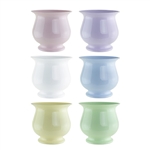 4 3/4" Pedestal Compote, Seaside Pastel Assortment,  Pack Size: 18