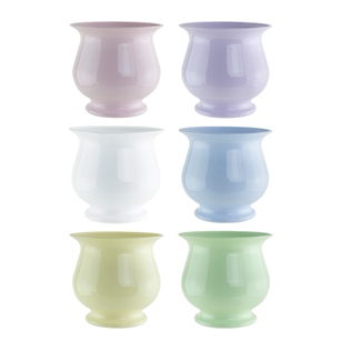 4 3/4" Pedestal Compote, Seaside Pastel Assortment,  Pack Size: 18