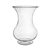 8 1/2" Pedestal Vase, Crystal,  Pack Size: 12