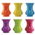 8 1/2" Pedestal Vase, Popsicle Assortment,  Pack Size: 12