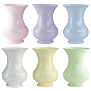 8 1/2" Pedestal Vase, Seaside Pastel Assortment,  Pack Size: 12