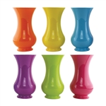 9 3/4" Pedestal Vase, Popsicle Assortment,  Pack Size: 12