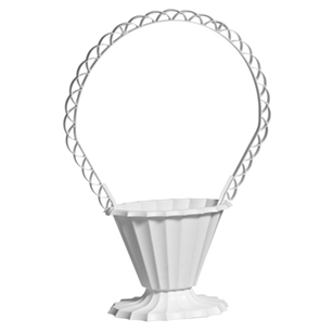 Fluted Basket, White,  Pack Size: 18