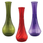 9" Bud Vase Asst, Market Fresh Assortment,  Pack Size: 18