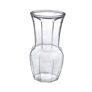 9 1/2" Rose Vase, Crystal,  Pack Size: 12