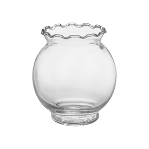 5 1/2" Fluted Ivy Bowl, Crystal,  Pack Size: 36