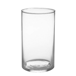 3 1/2" x 6" Cylinder Vase, Crystal,  Pack Size: 12