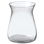 8" Cinched Hurricane Vase, Crystal,  Pack Size: 4
