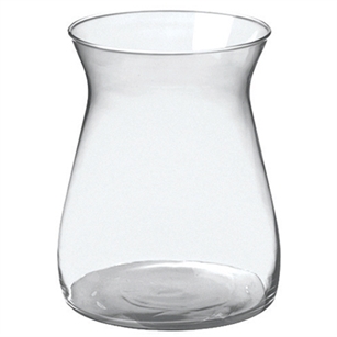 8" Cinched Hurricane Vase, Crystal,  Pack Size: 4