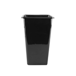 11 1/2" x 20" Sq Cooler Bucket, Black,  Pack Size: 12