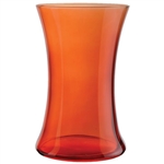 8" Gathering Vase, Translucent Orange,  Pack Size: 6