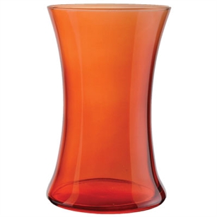 8" Gathering Vase, Translucent Orange,  Pack Size: 6
