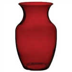 8" Rose Vase, Ruby,  Pack Size: 6