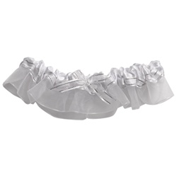 Garter - Silver Ribbon