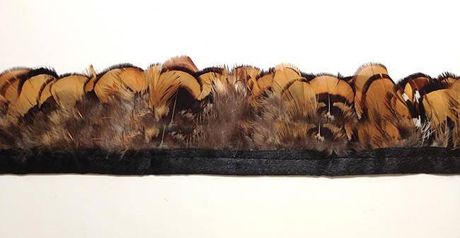 Feather Trim - Reeves Pheasant Gold Plumage - Per 2 Yard Strand