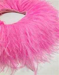 Ostrich Feather Fringe 4-5" Candy Pink - 2 Yards