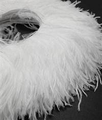 Ostrich Feather Fringe 4-5" Snow White - 2 Yards