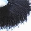 Ostrich Feather Fringe 5-6" - Black - 2 Yards
