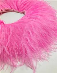 Ostrich Feather Fringe 5-6" Candy Pink - 2 Yards