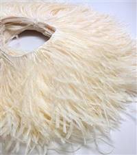 Ostrich Feather Fringe 5-6" - Ivory - 2 Yards