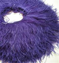Ostrich Feather Fringe 5-6" Purple - 2 Yards