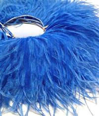 Ostrich Feather Fringe 5-6" Royal Blue - 2 Yards