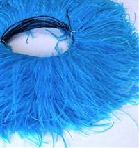 Ostrich Feather Fringe 5-6" Turquoise - 5 Yards