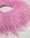 Ostrich Feather Fringe 6-7" Candy Pink - 2 Yards