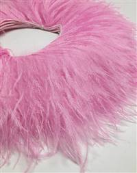 Ostrich Feather Fringe 6-7" Candy Pink - 2 Yards
