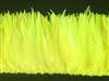 Strung Rooster Saddles 6-7" Dyed Fluorescent Yellow - Per 1/2 lb