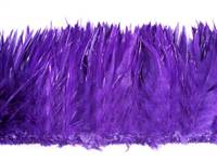 Strung Rooster Saddles 5-7" Dyed Purple - Per 1/2 lb