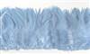 Strung Rooster Saddles 5-7" Dyed Sky Blue - Per 1/2 lb