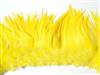 Strung Rooster Saddles 6-7" Dyed Yellow - Per 1/2 lb